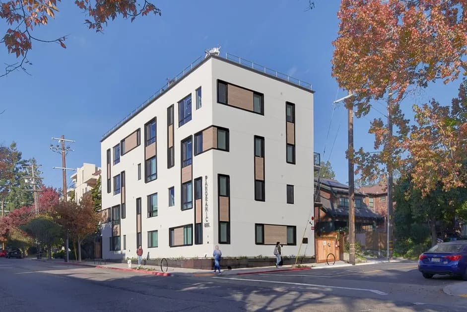 Photograph of the Panoramic College building in Berkeley